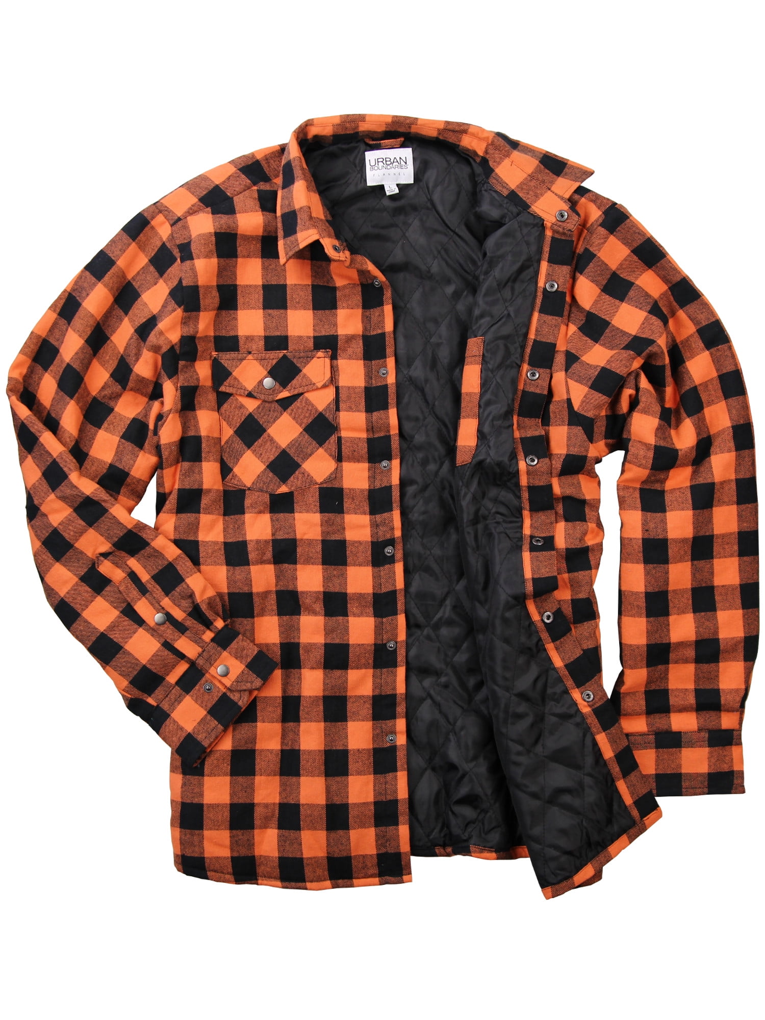 Men's Insulated Quilted Lined Flannel ...